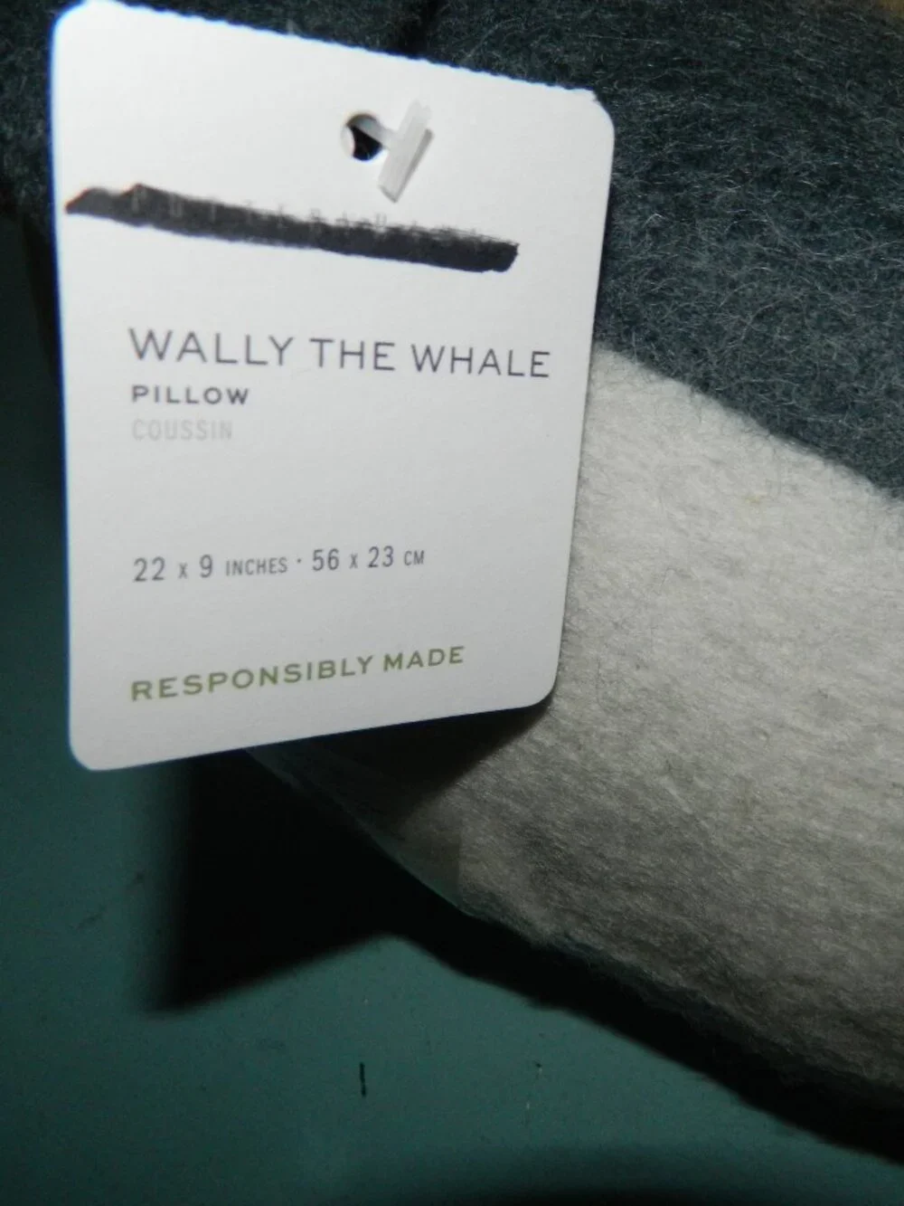 Pottery Barn Wally the Whale Beach Pillow